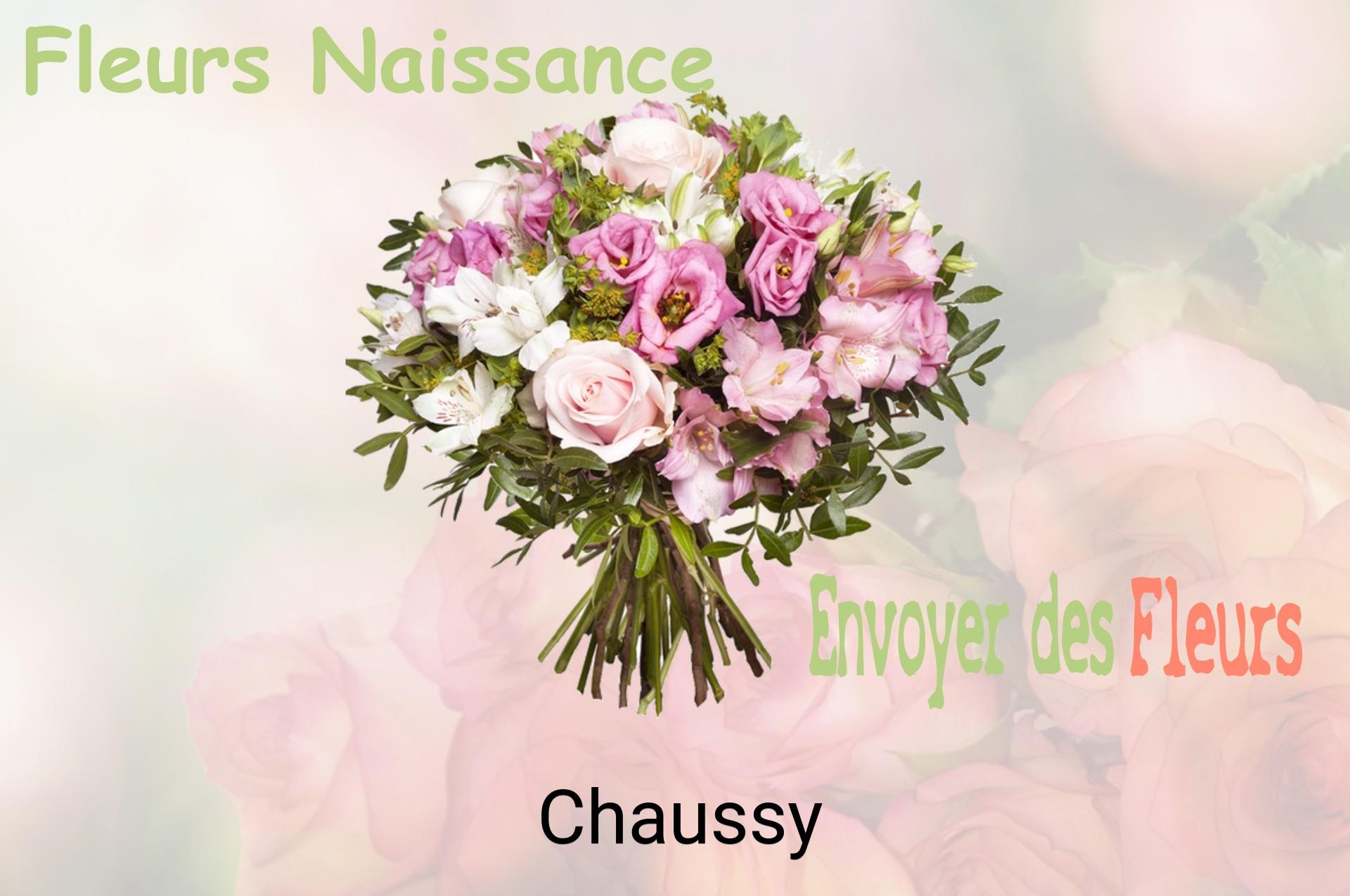 Bouquet de fleurs de naissance livré à Chaussy